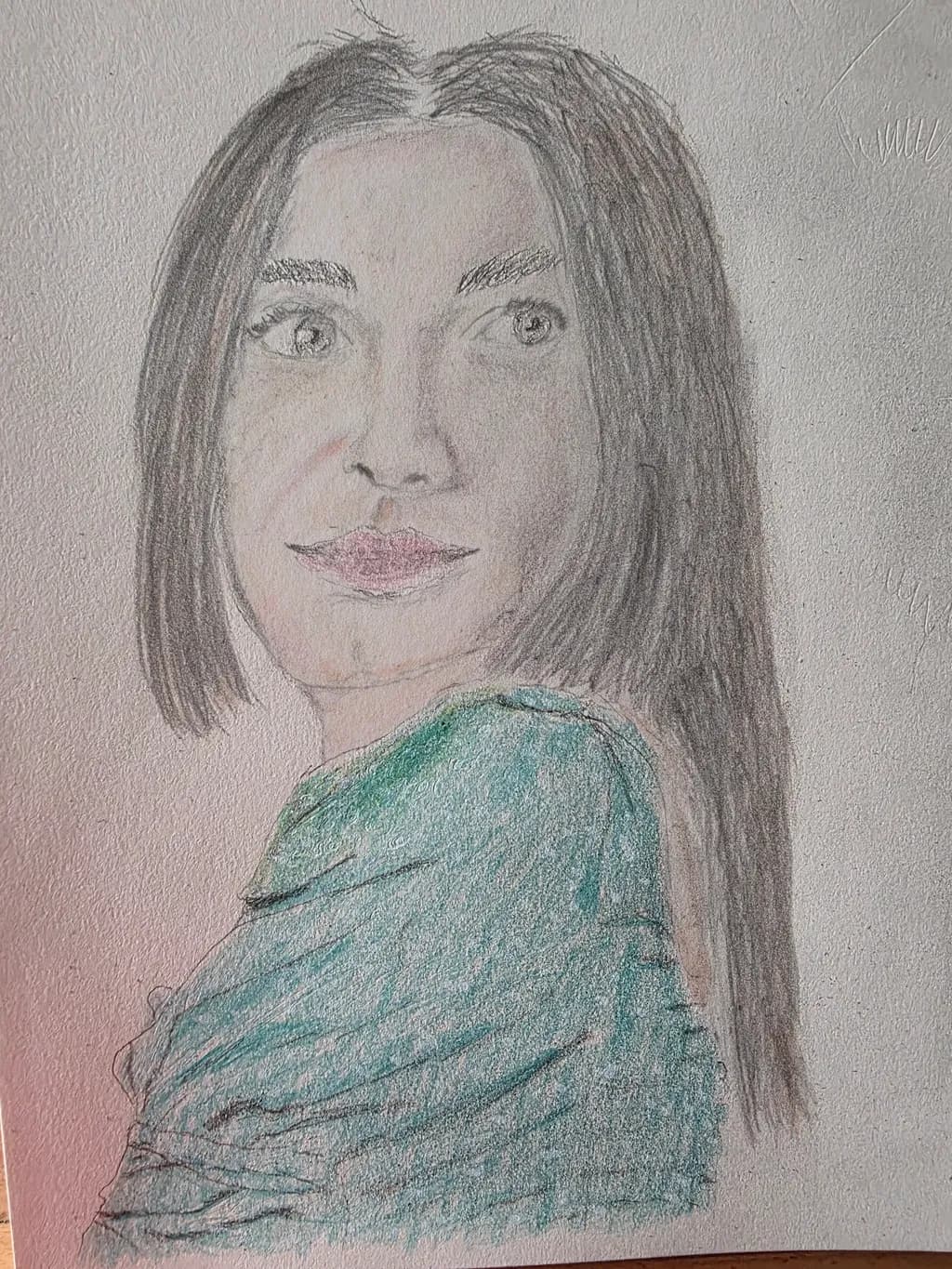 Green Shawl Portrait