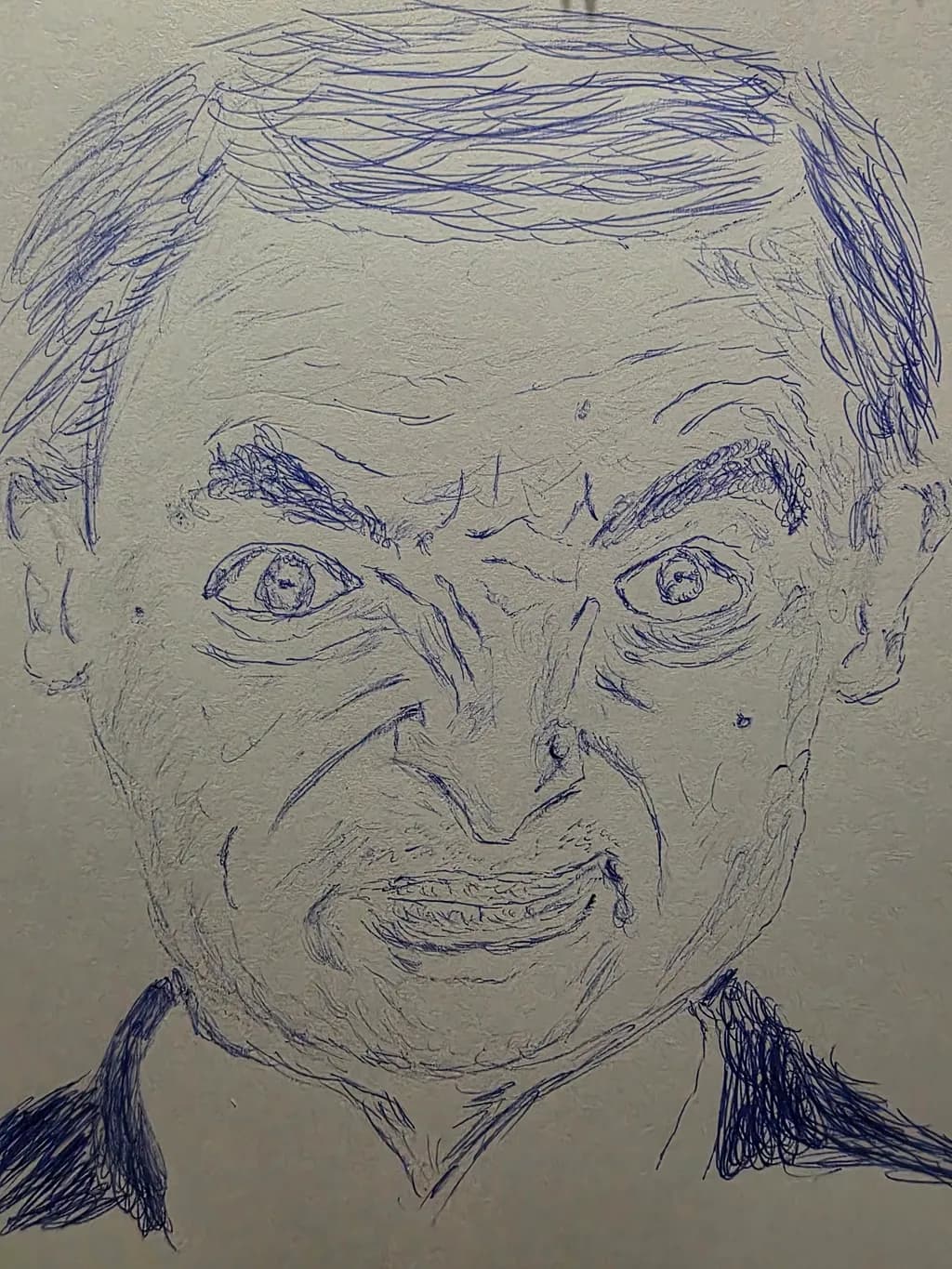 Blue Line Portrait