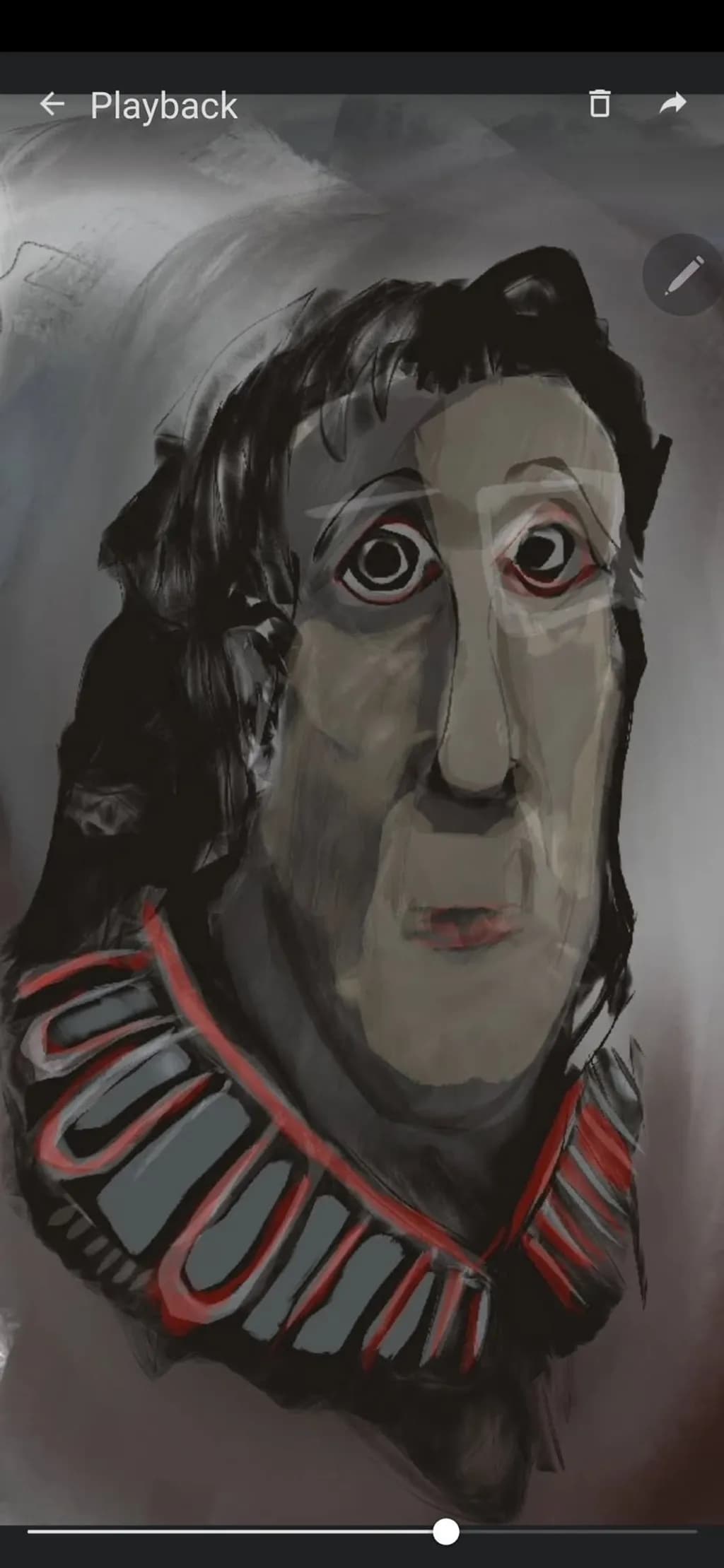 Dark Expressionist Portrait
