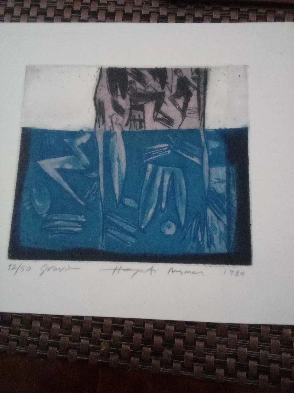 Blue Abstract Composition