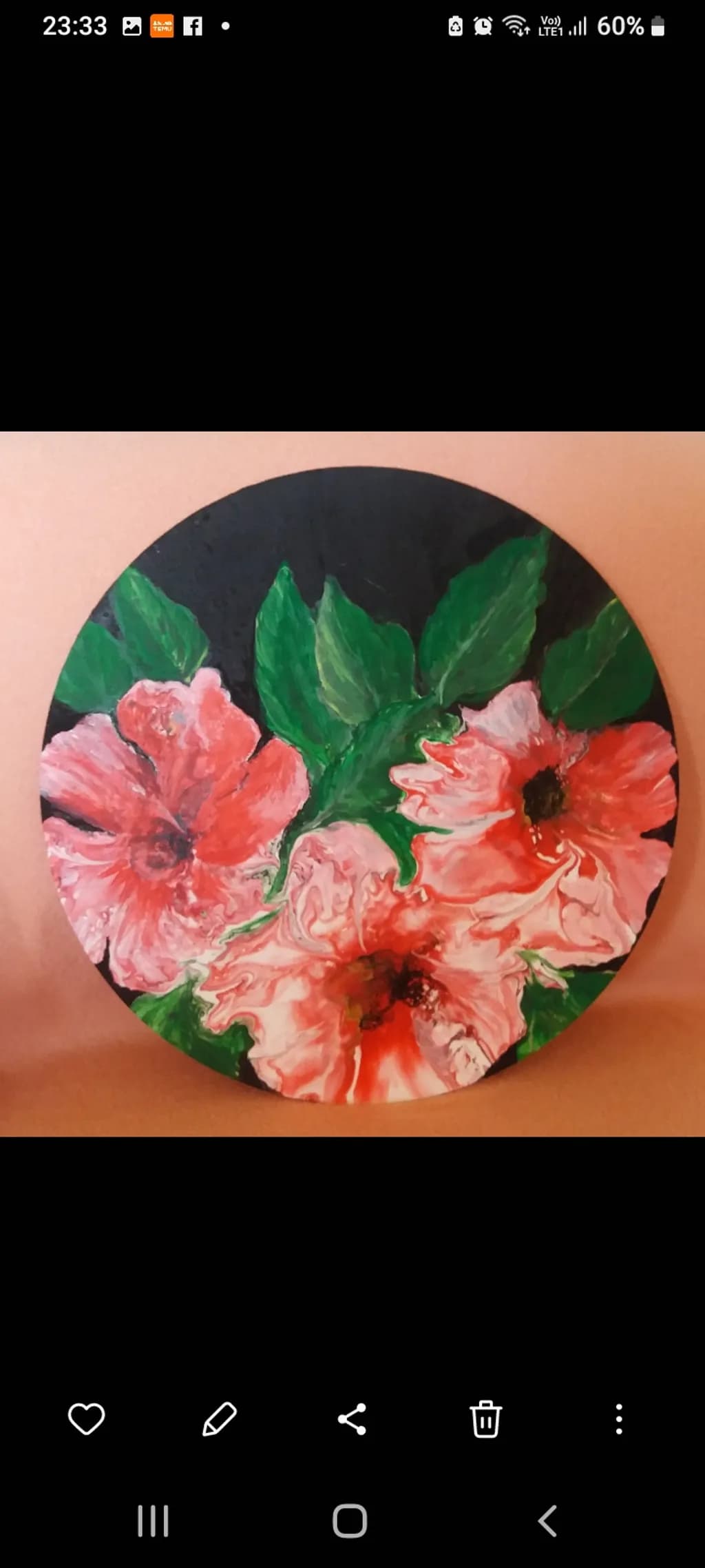 Coral Bloom Circle