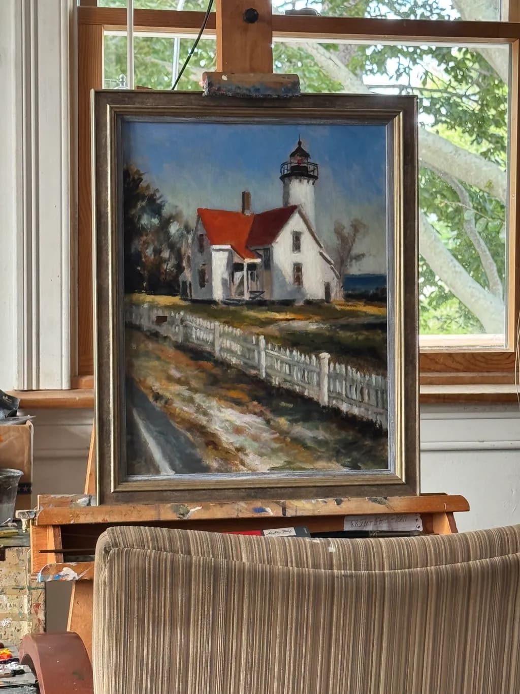 Lighthouse with Fence