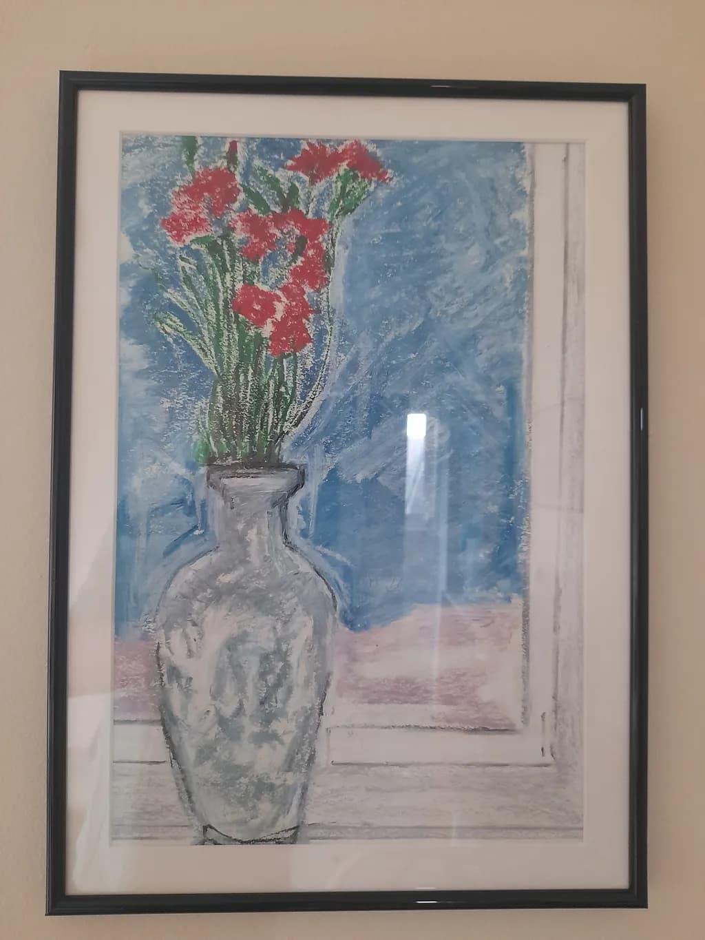 Red Blossoms in Vase
