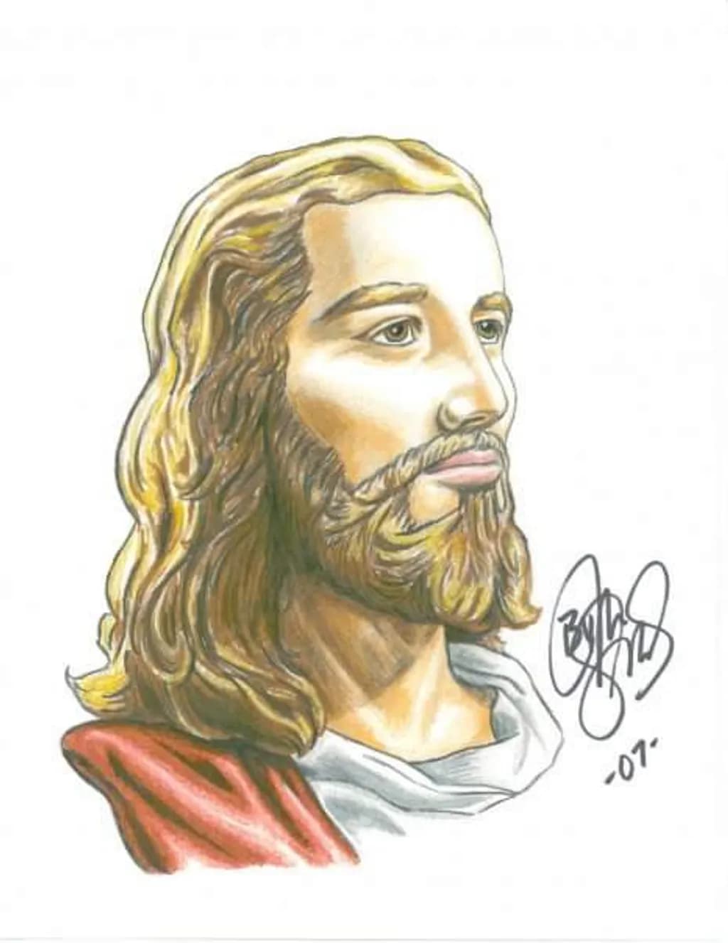 Profile of a Man with Beard
