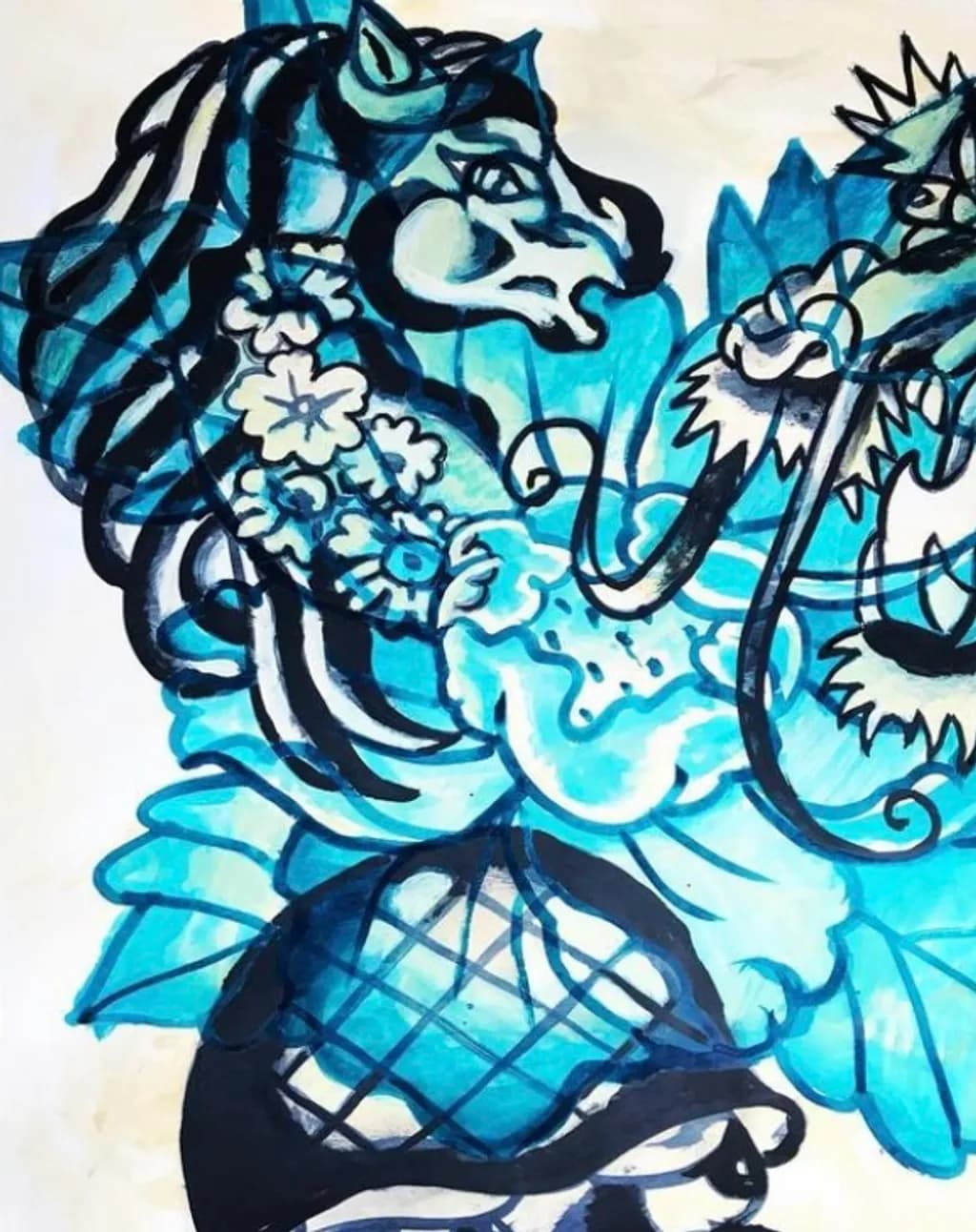 Blue Equine Reverie