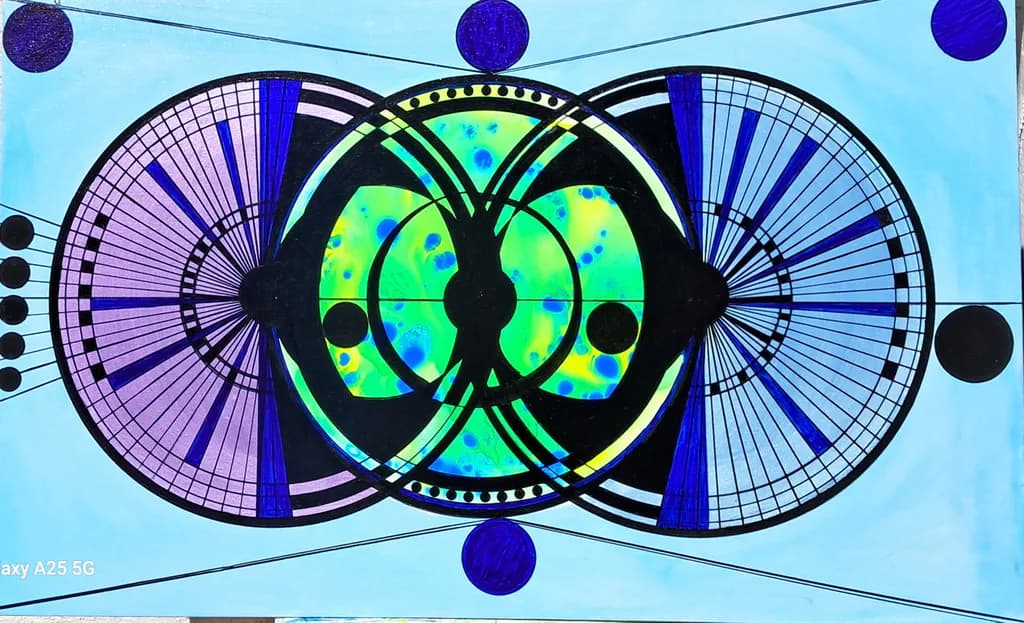 Abstract Geometry Circles