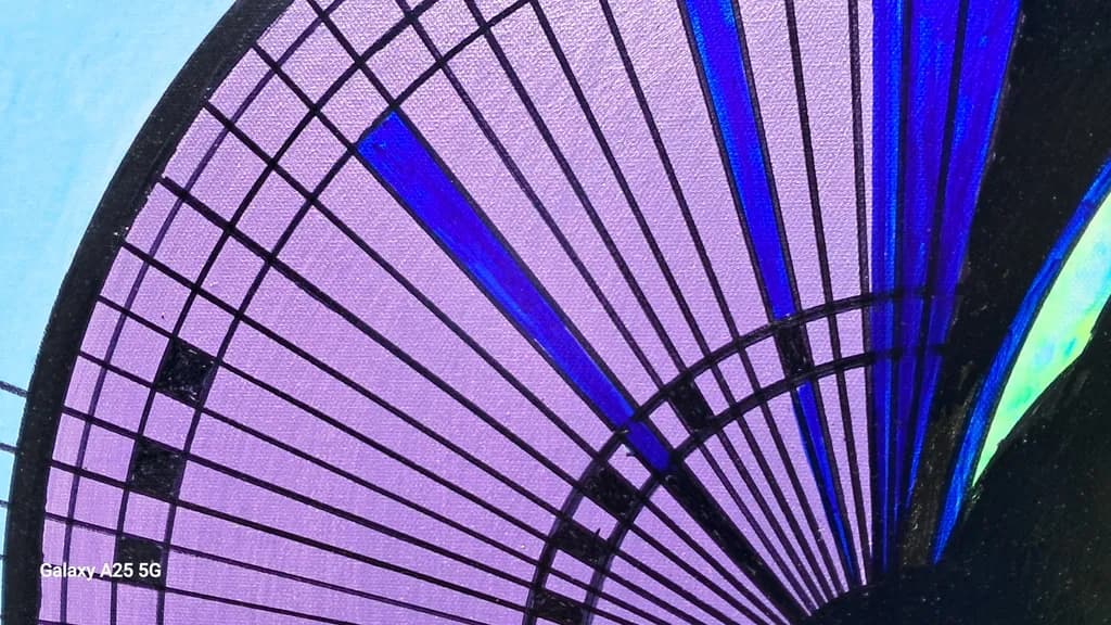 Geometric Fan Pattern