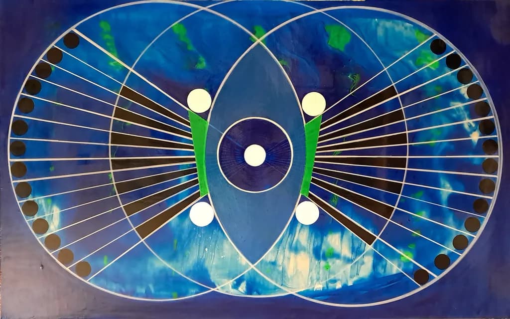 Abstract Geometry in Blue