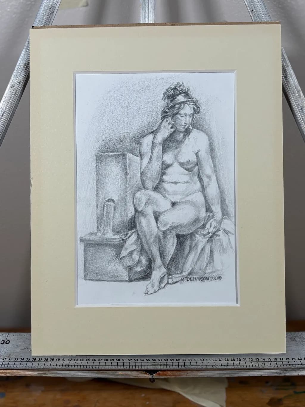 Contemplation in Charcoal