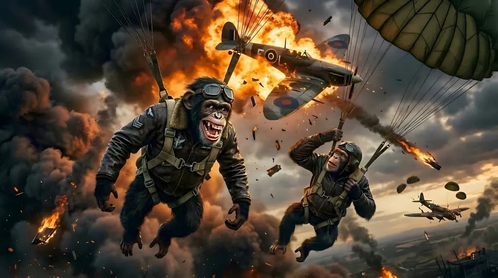 Paratrooper Apes