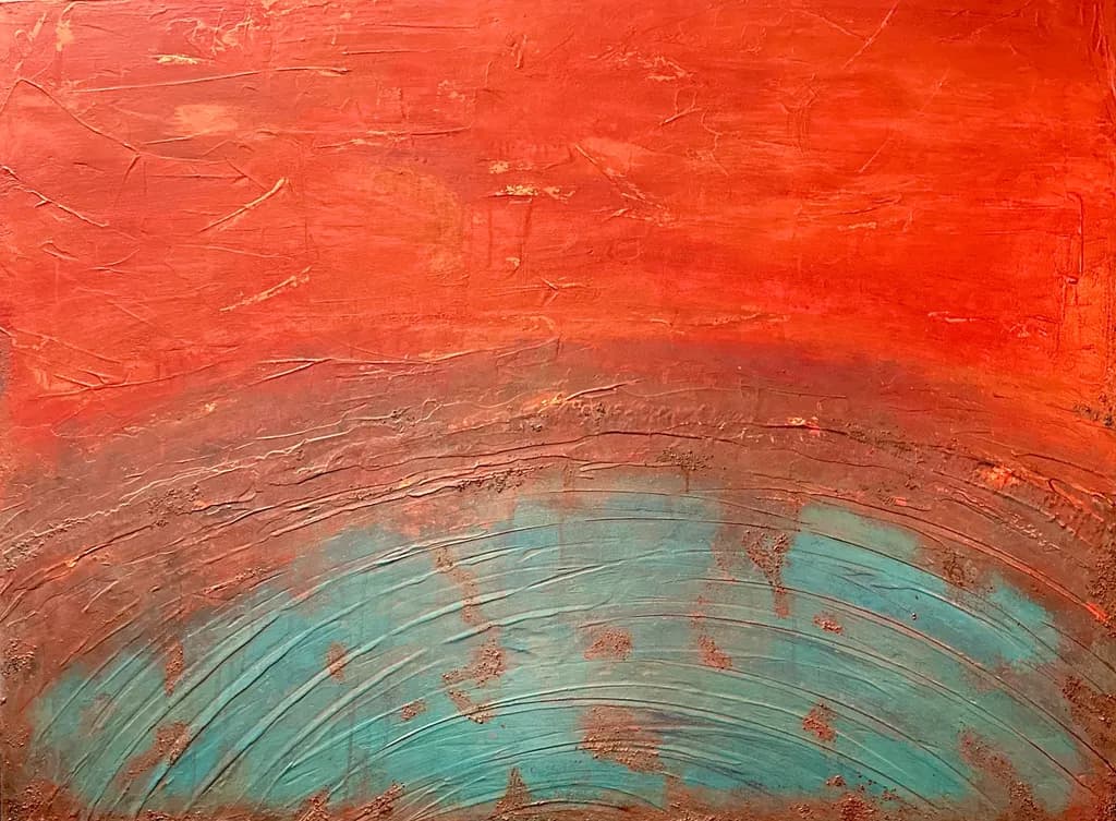 Rust and Turquoise Arc