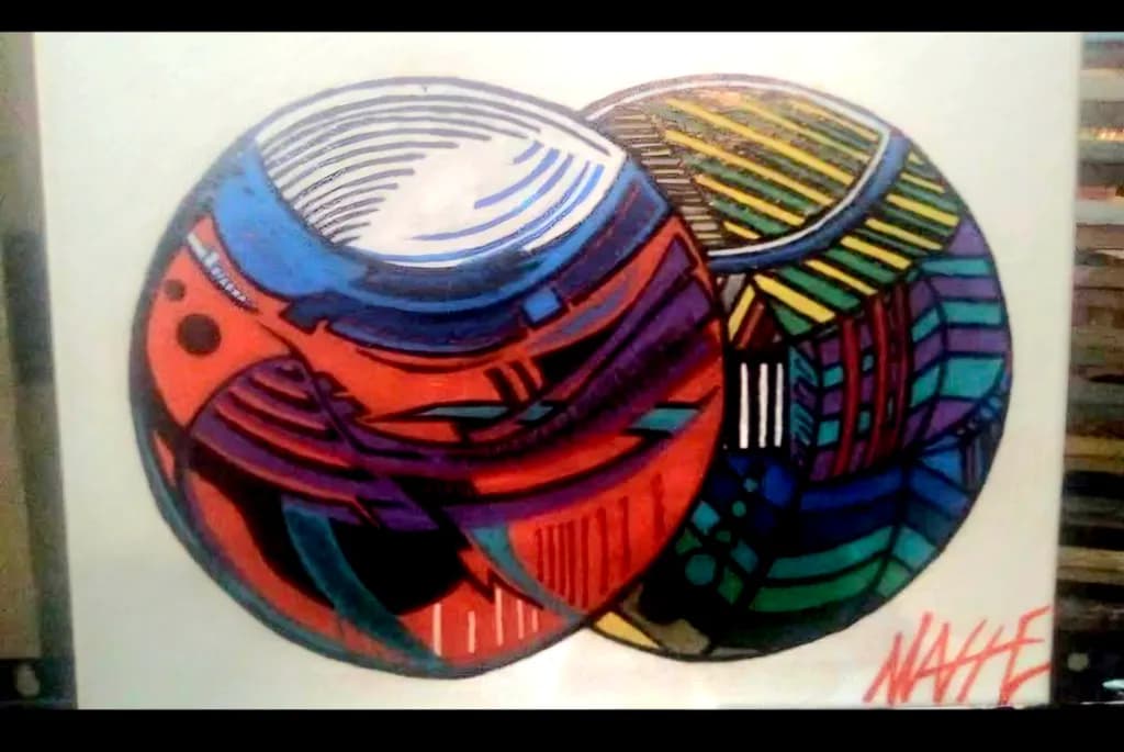 Abstract Circles Composition