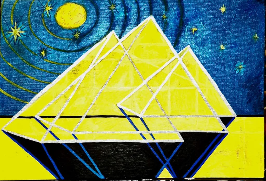Celestial Pyramids at Night
