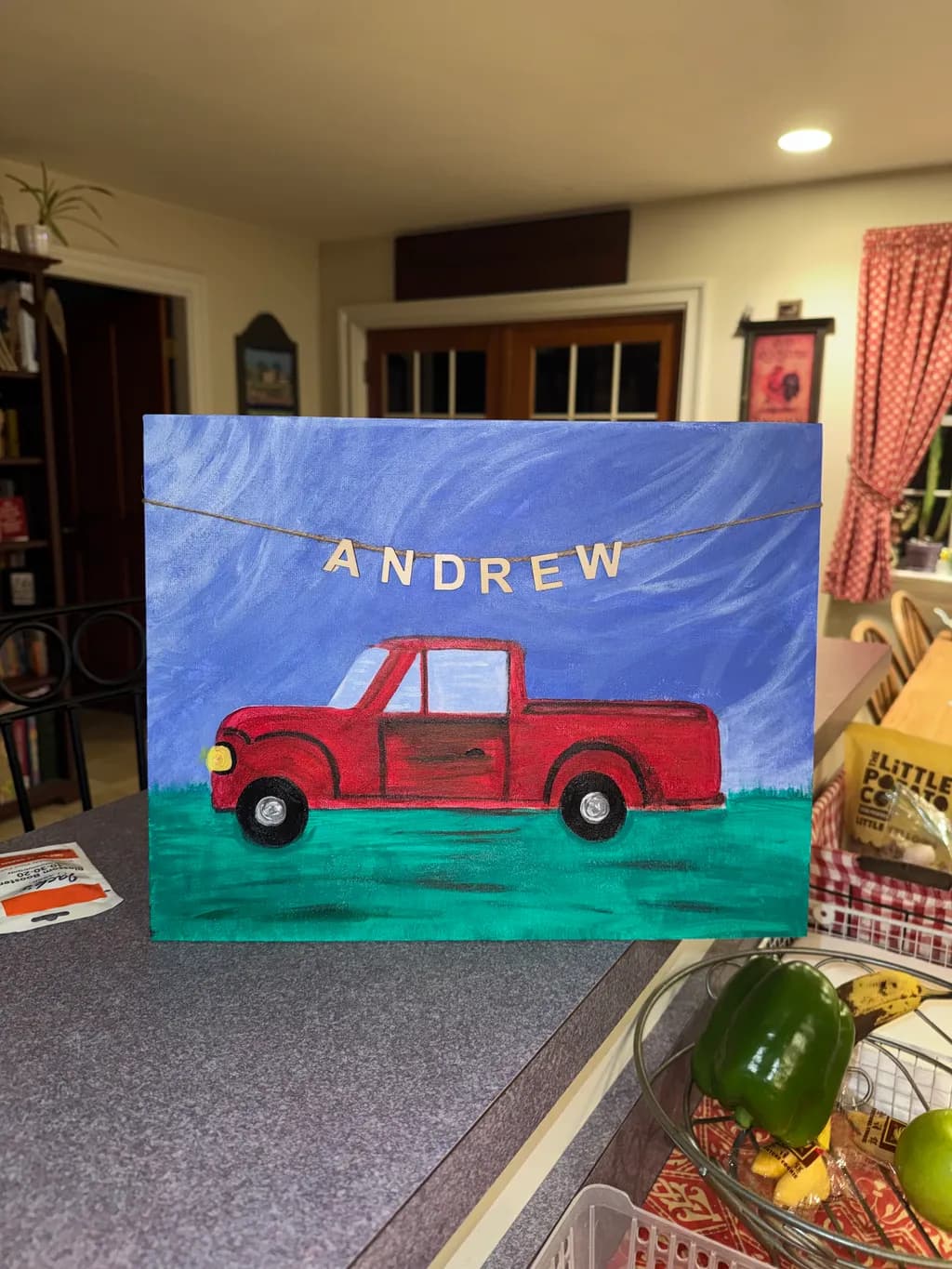 Red Pickup Andrew