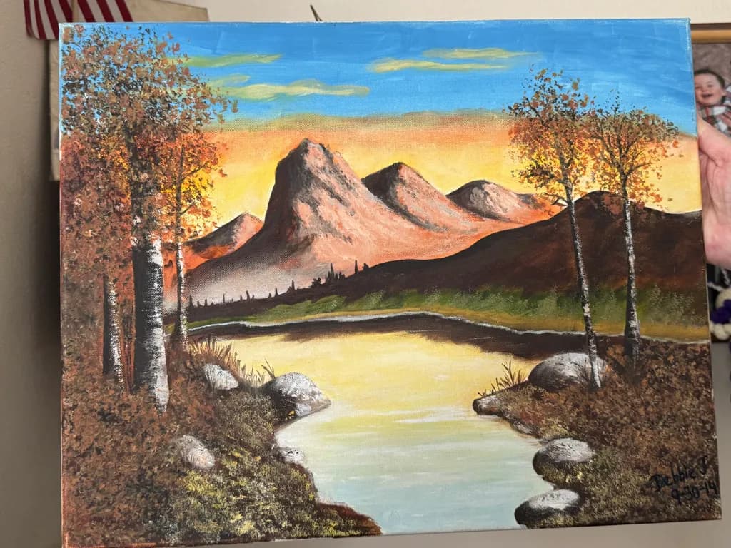 Golden Dusk Mountains