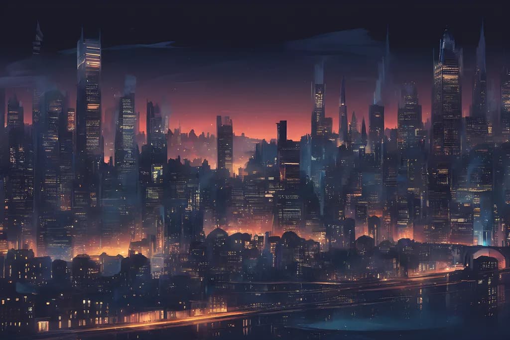 Dark Blue Metropolis