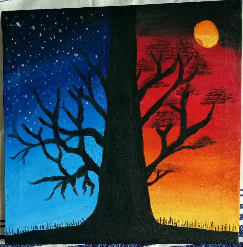 Dusk and Dawn Tree