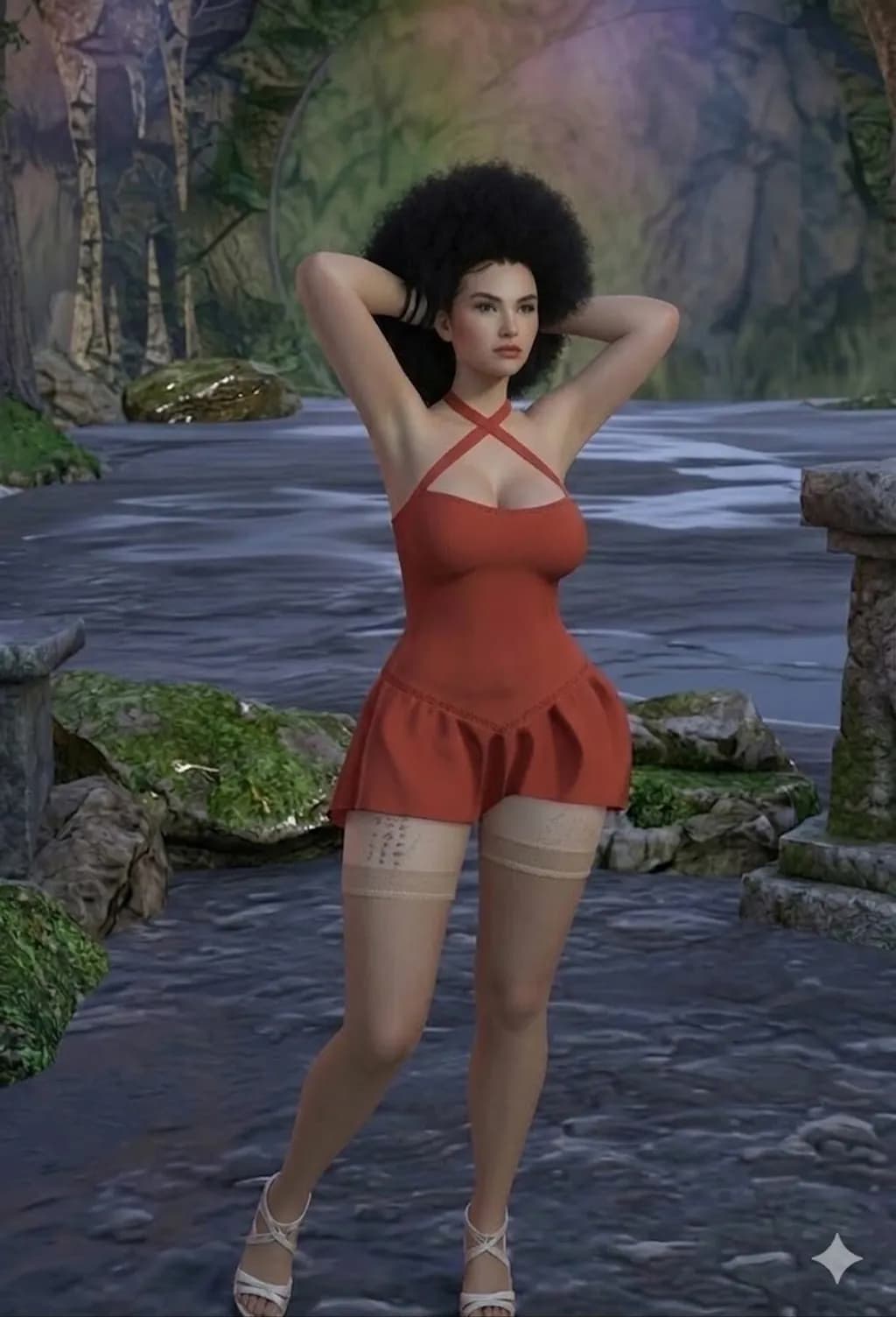 Red Halter Dress