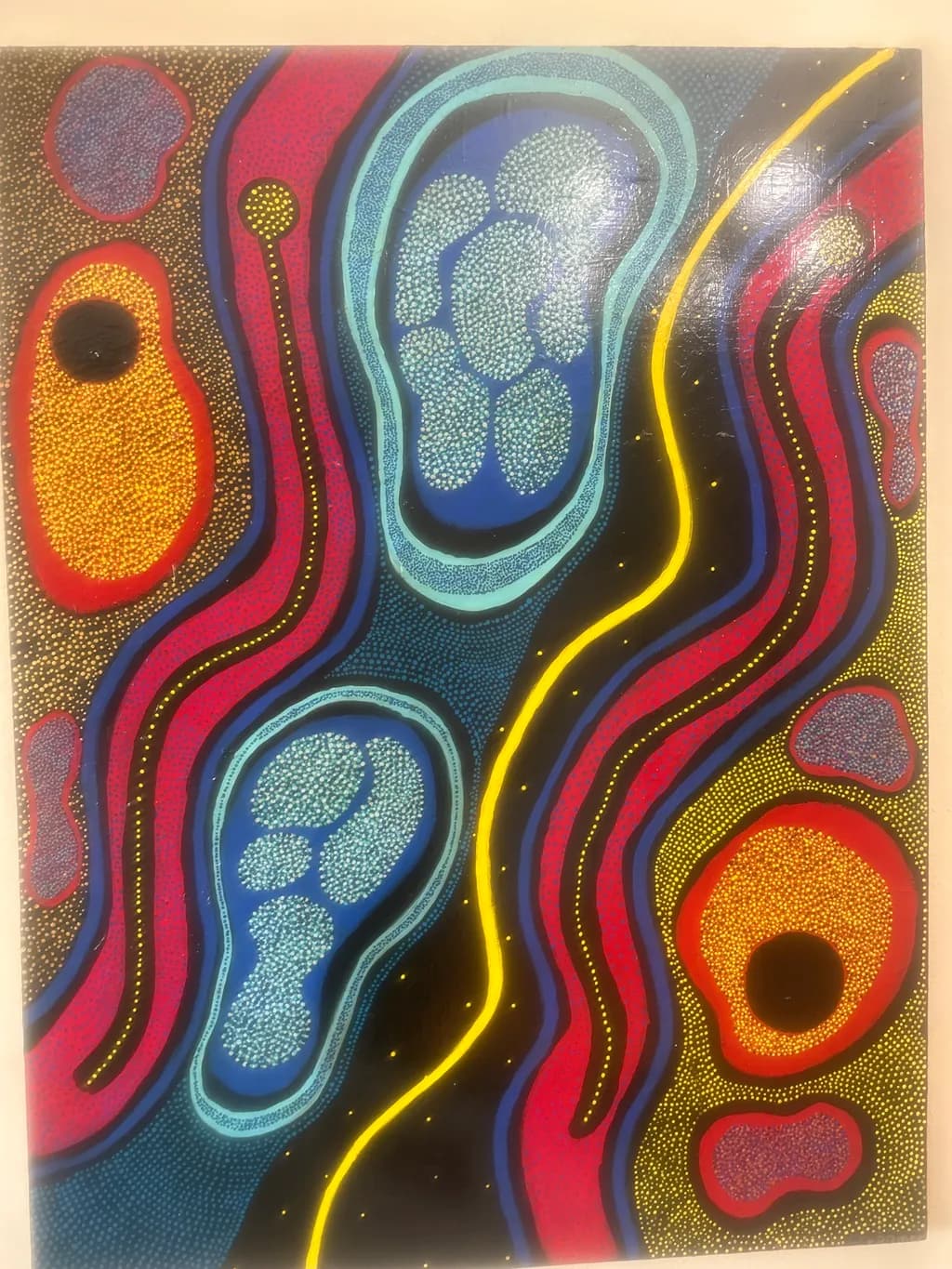 Abstract Footprints Pattern