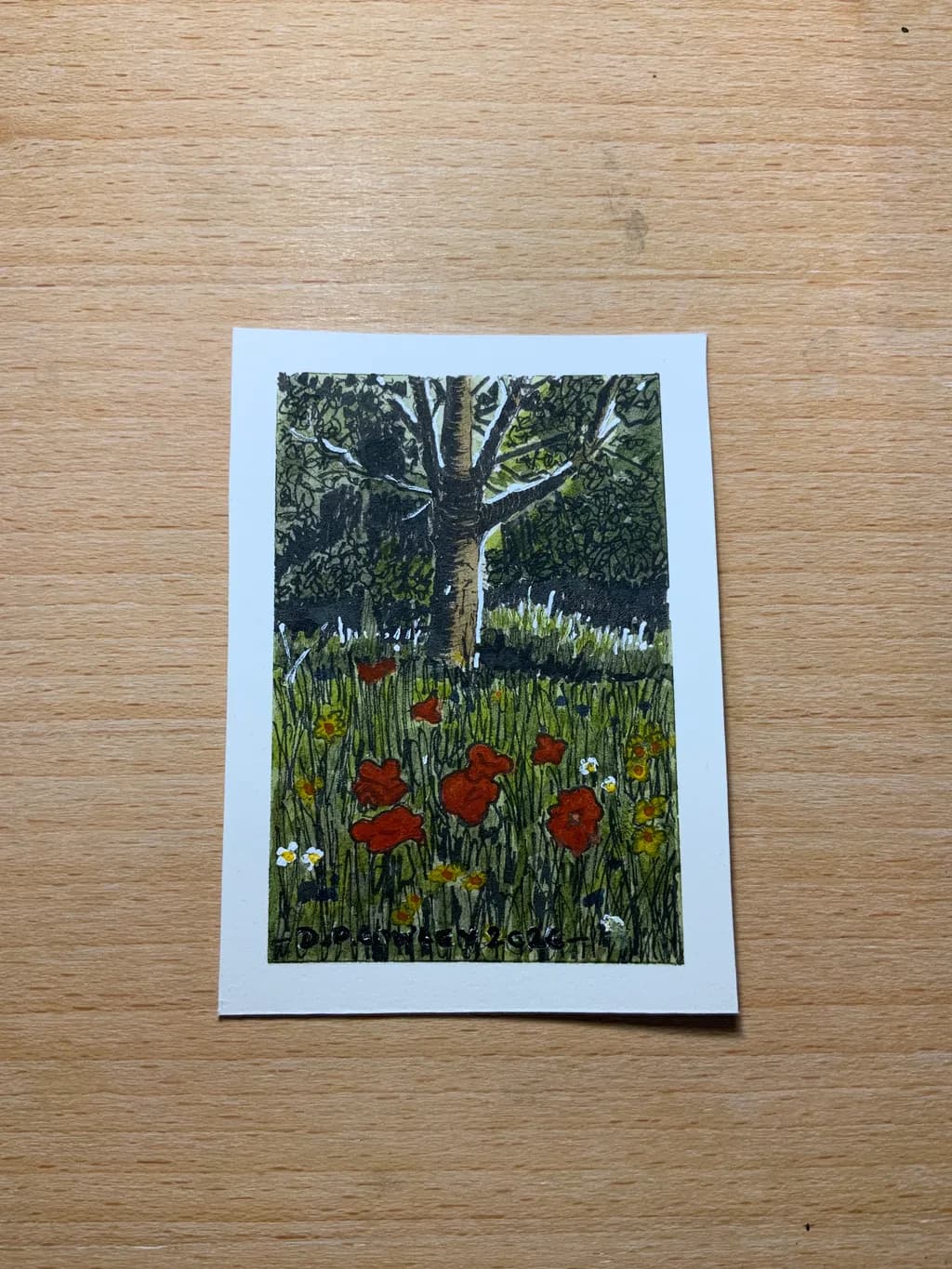 Tree with Wildflowers