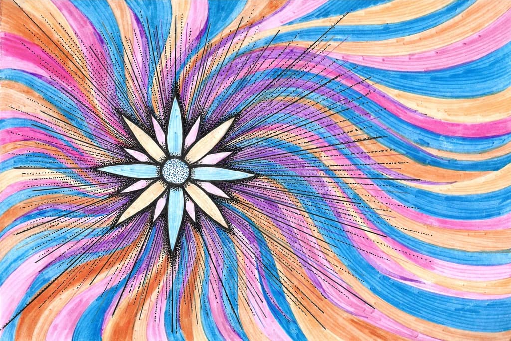 Radiant Spiral Bloom