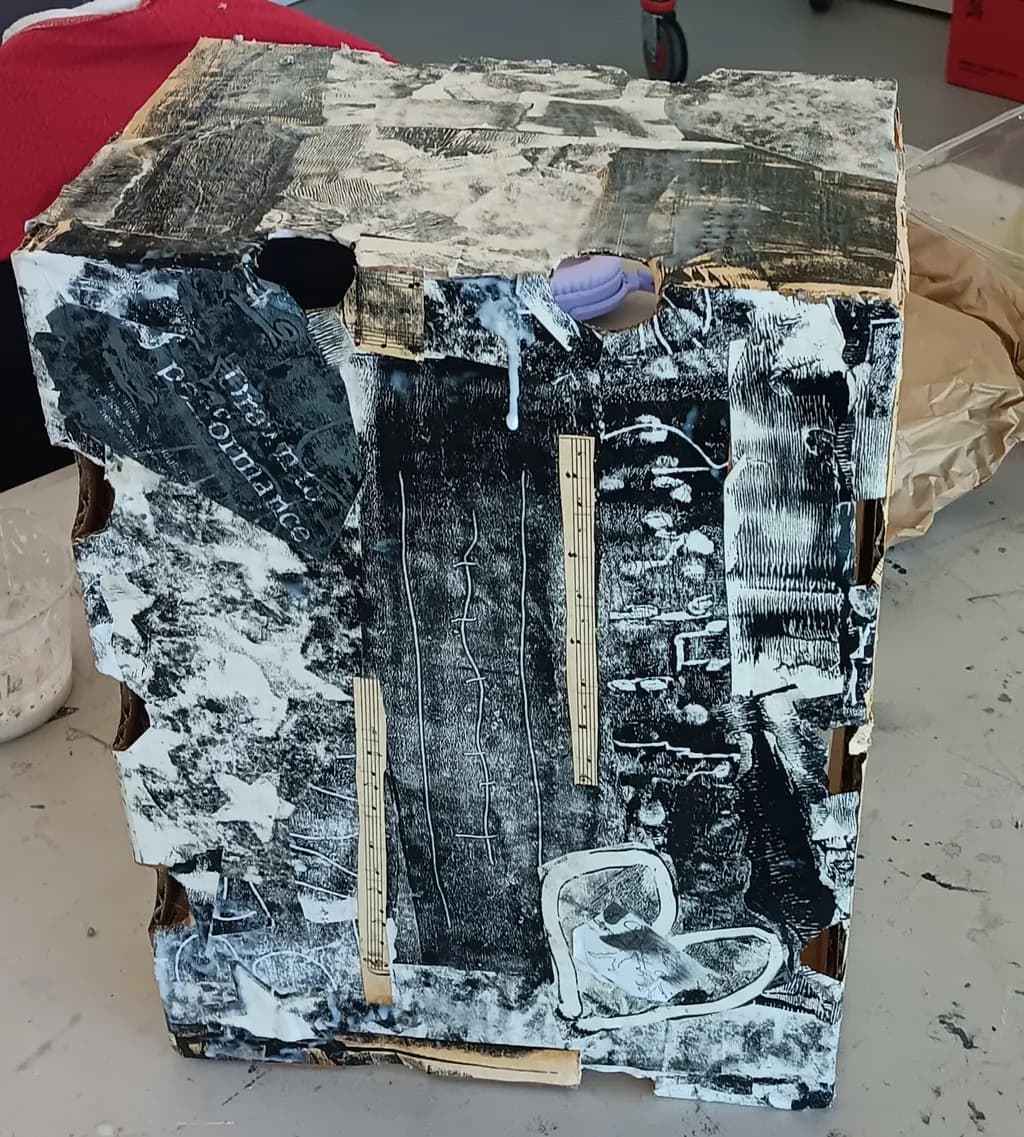 Textured Box Collage
