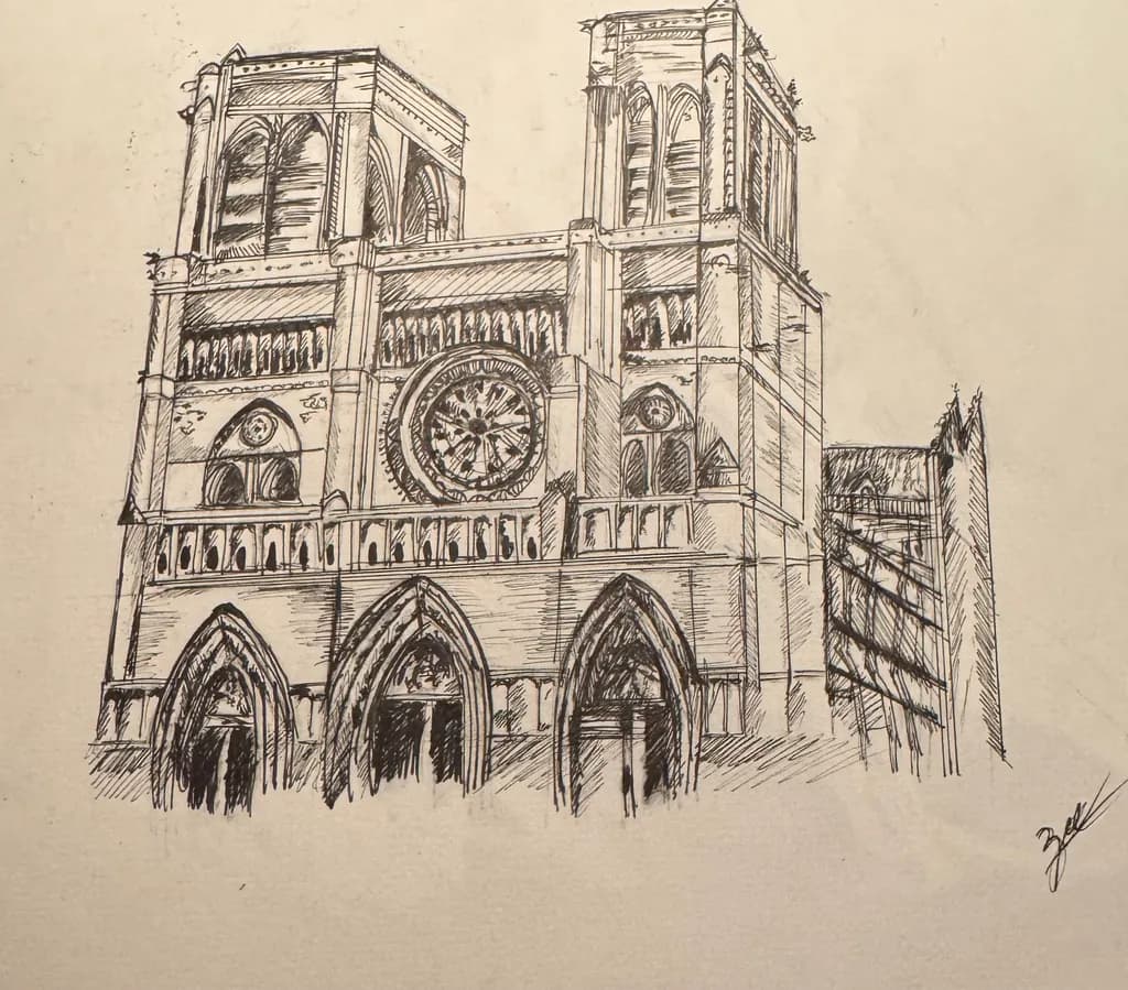 Notre Dame Sketch