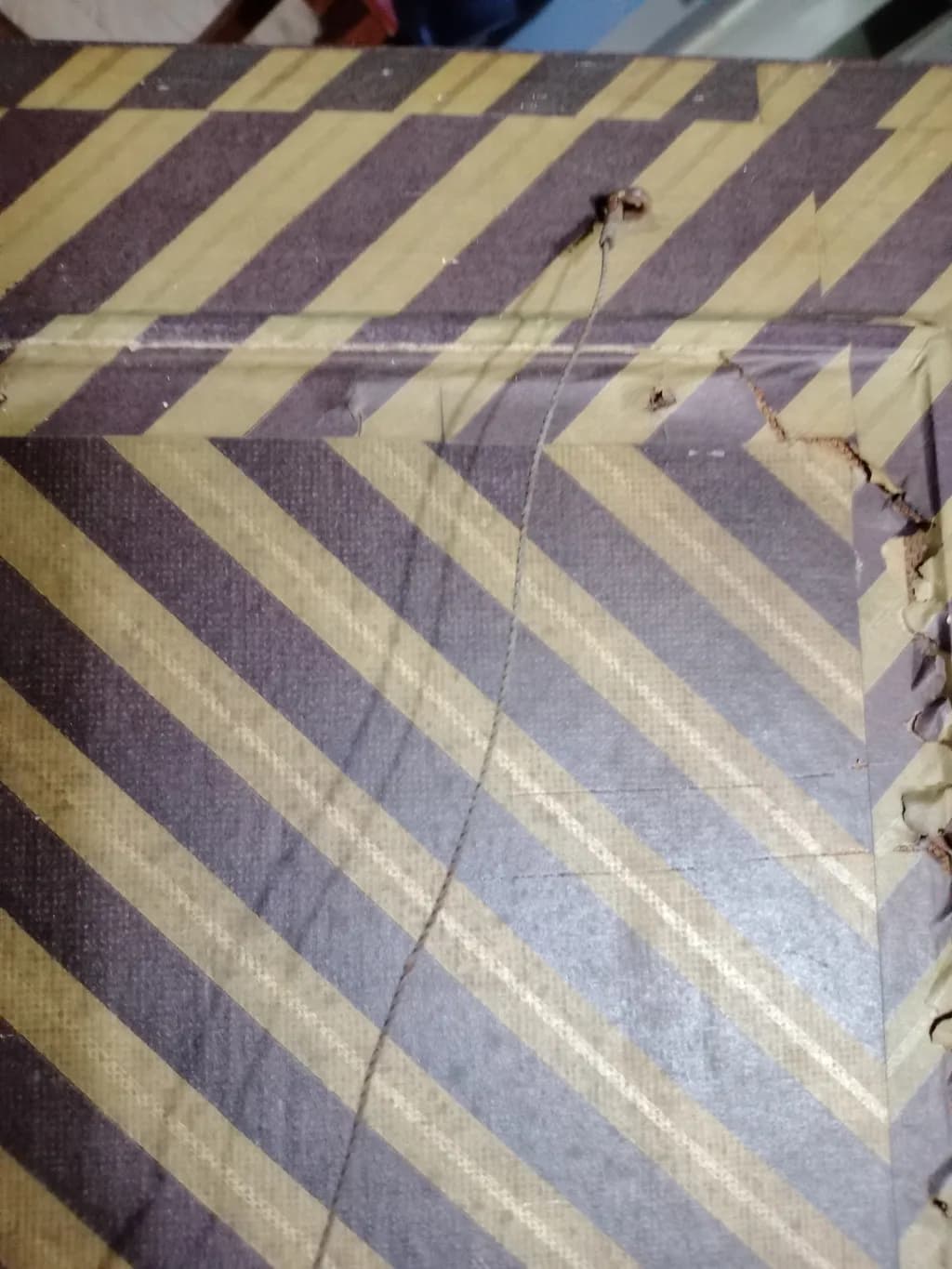 Worn Chevron Canvas