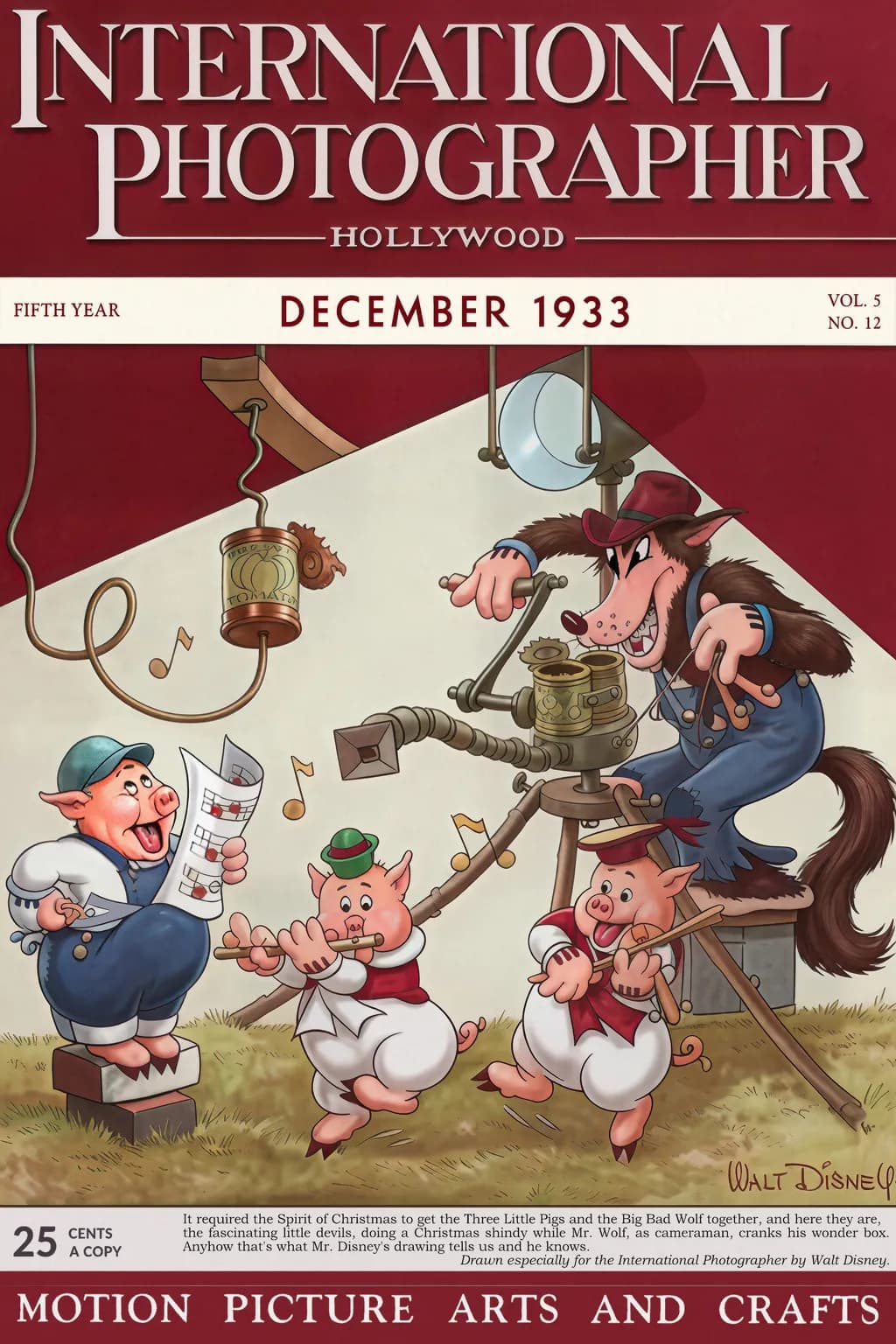 A Christmas Shindig: The Three Little Pigs and the Wolf Behind the Camera