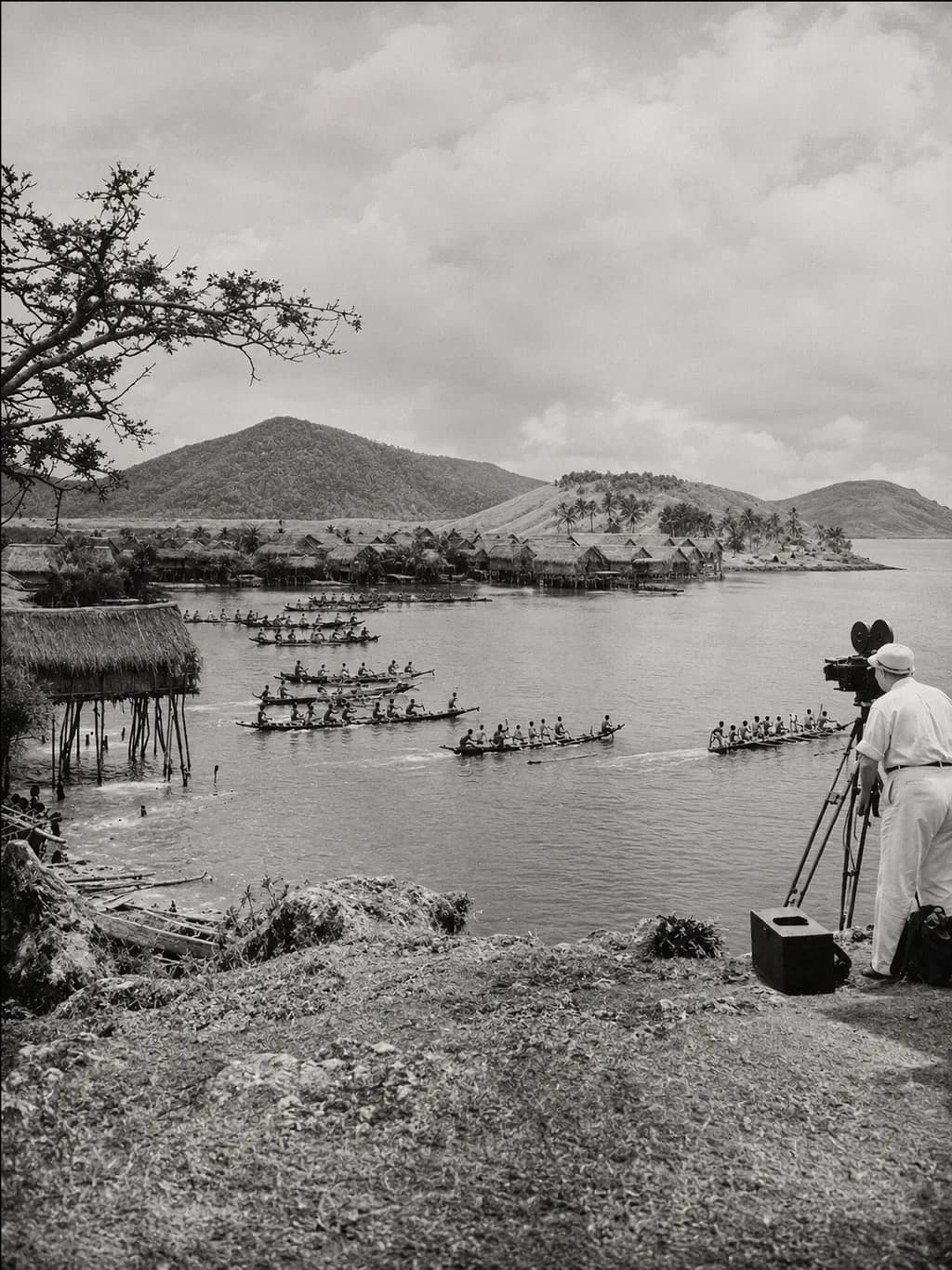 South Seas Canoe Race from Sea Girl, Filmed by James B. Shackelford