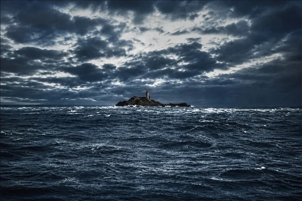 Lighthouse Against the Storm