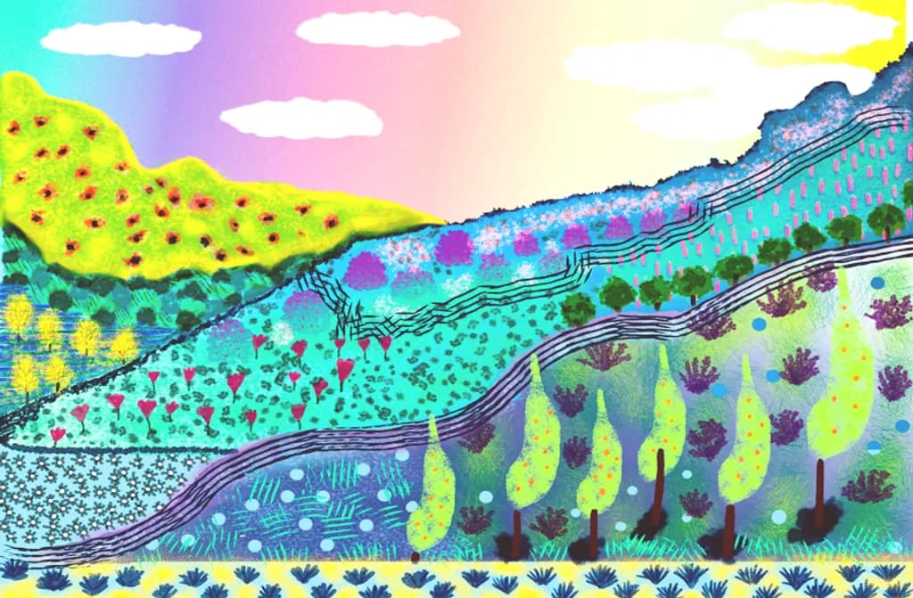 Patchwork Hillside