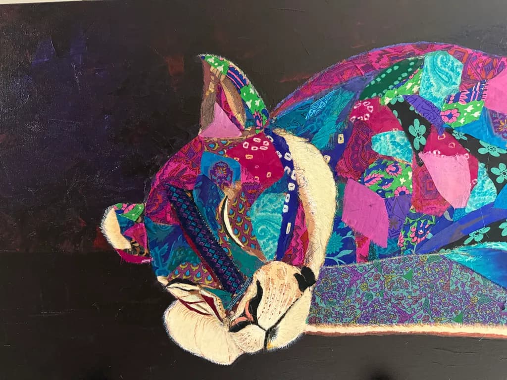 Patchwork Panther Resting