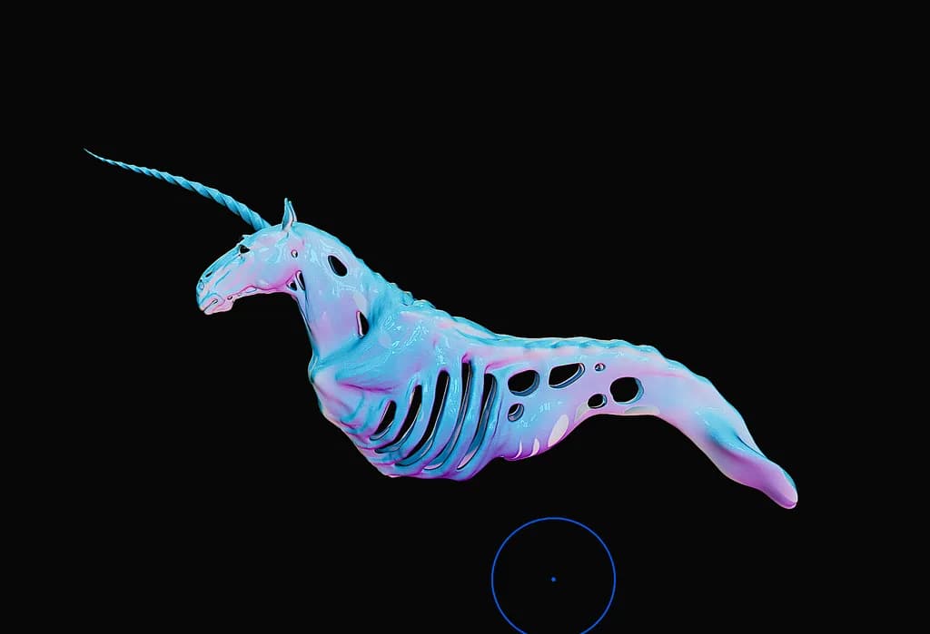 Glowing Bone Unicorn