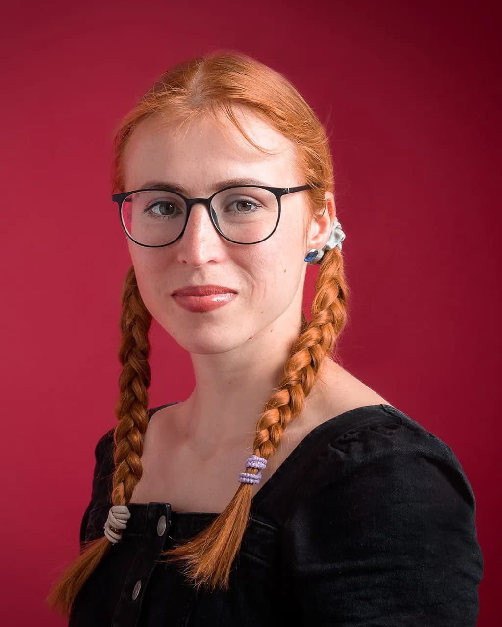 Red Braids Portrait