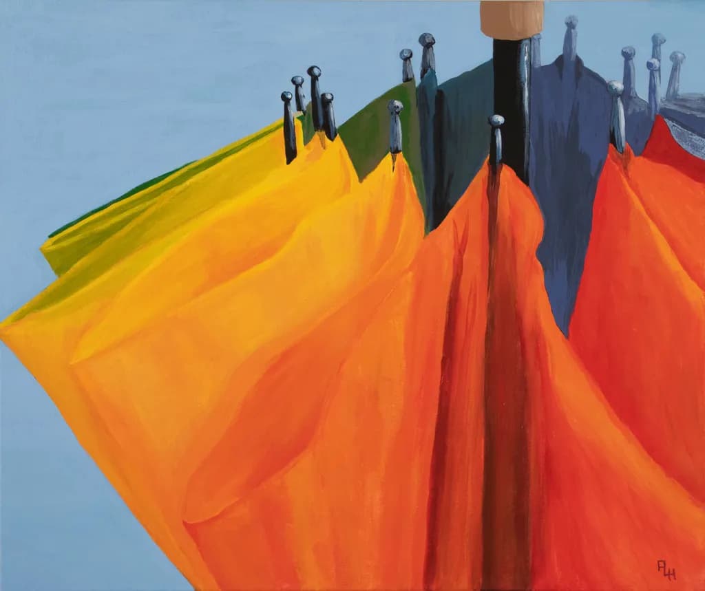Folded Umbrellas