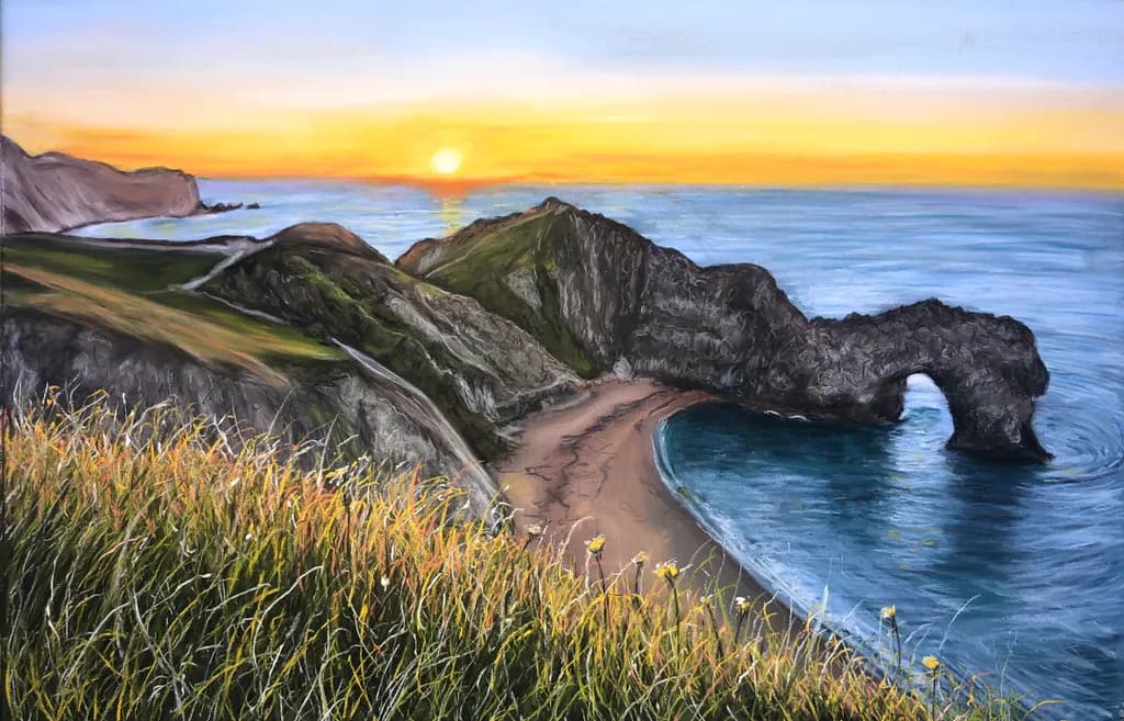 Sunset at Durdle Door