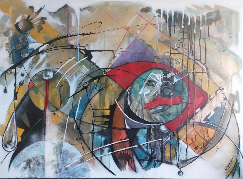 Abstract Composition with Face