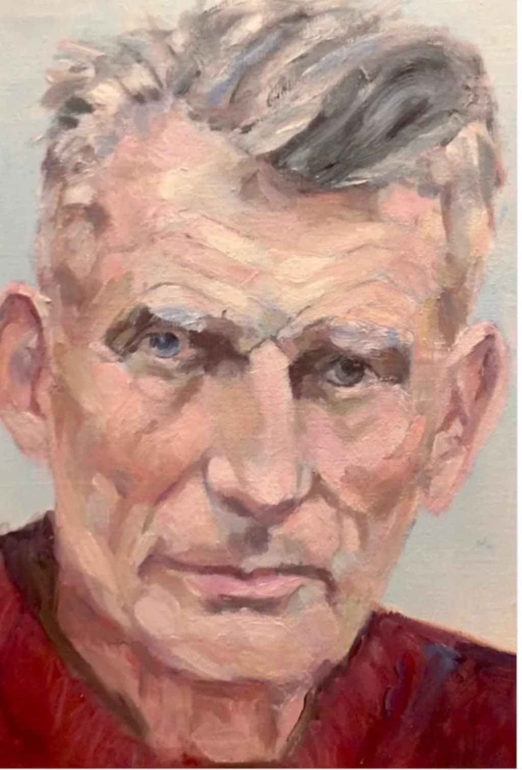 Oil painting, Samuel Beckett