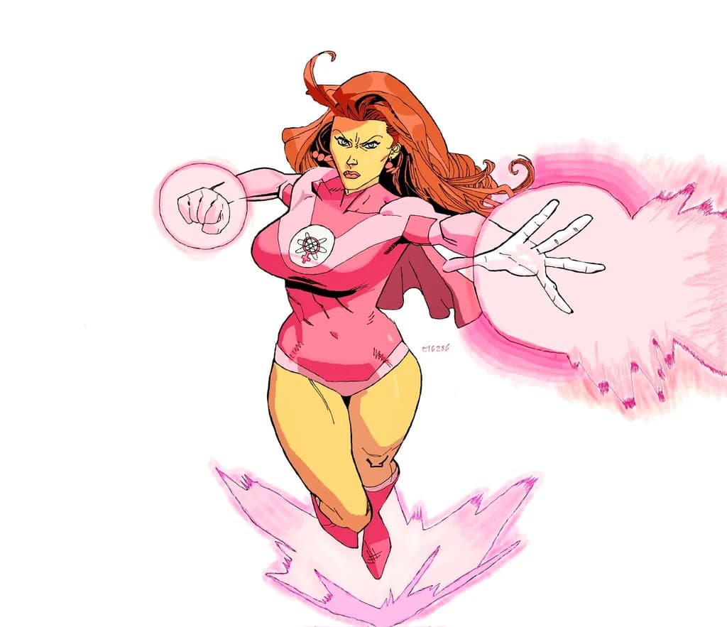 Redhead Superhero Flight