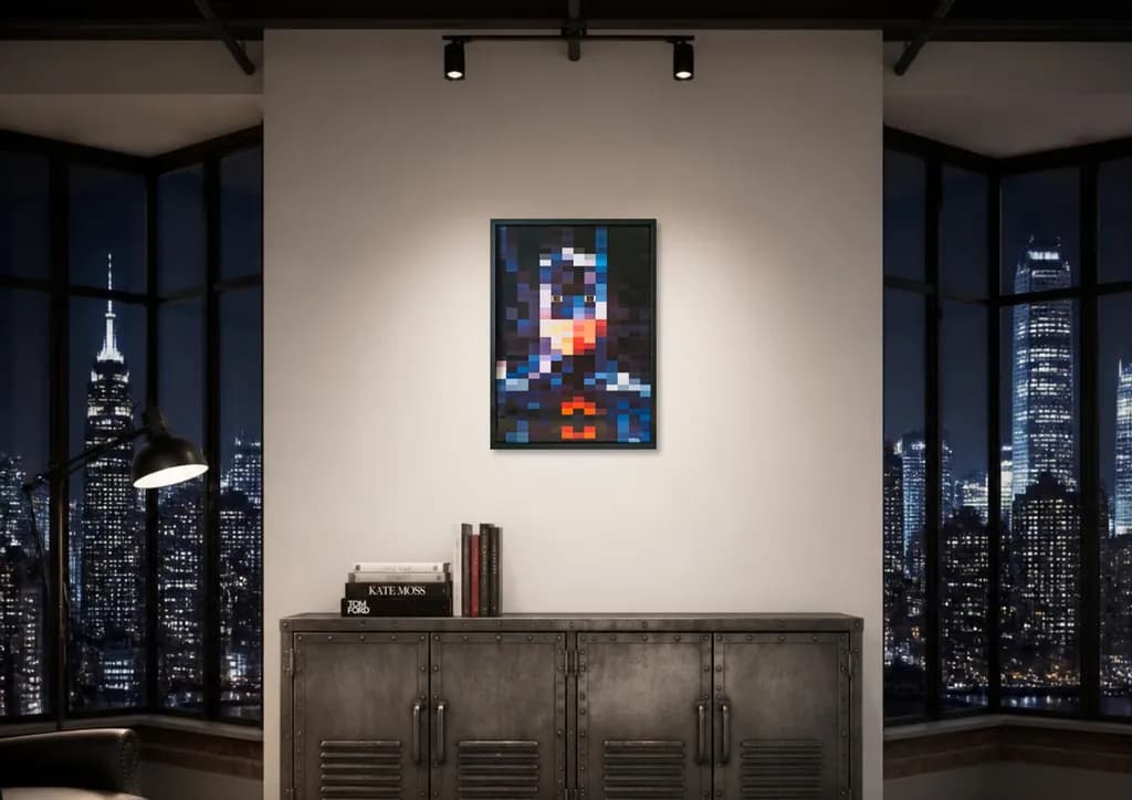 Modern Cityscape Night Interior