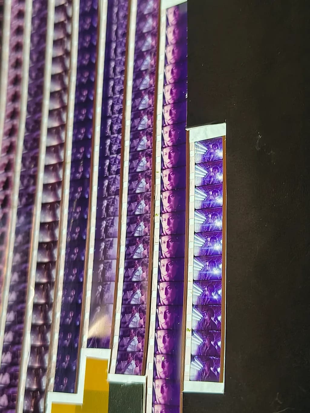 Purple Film Strips