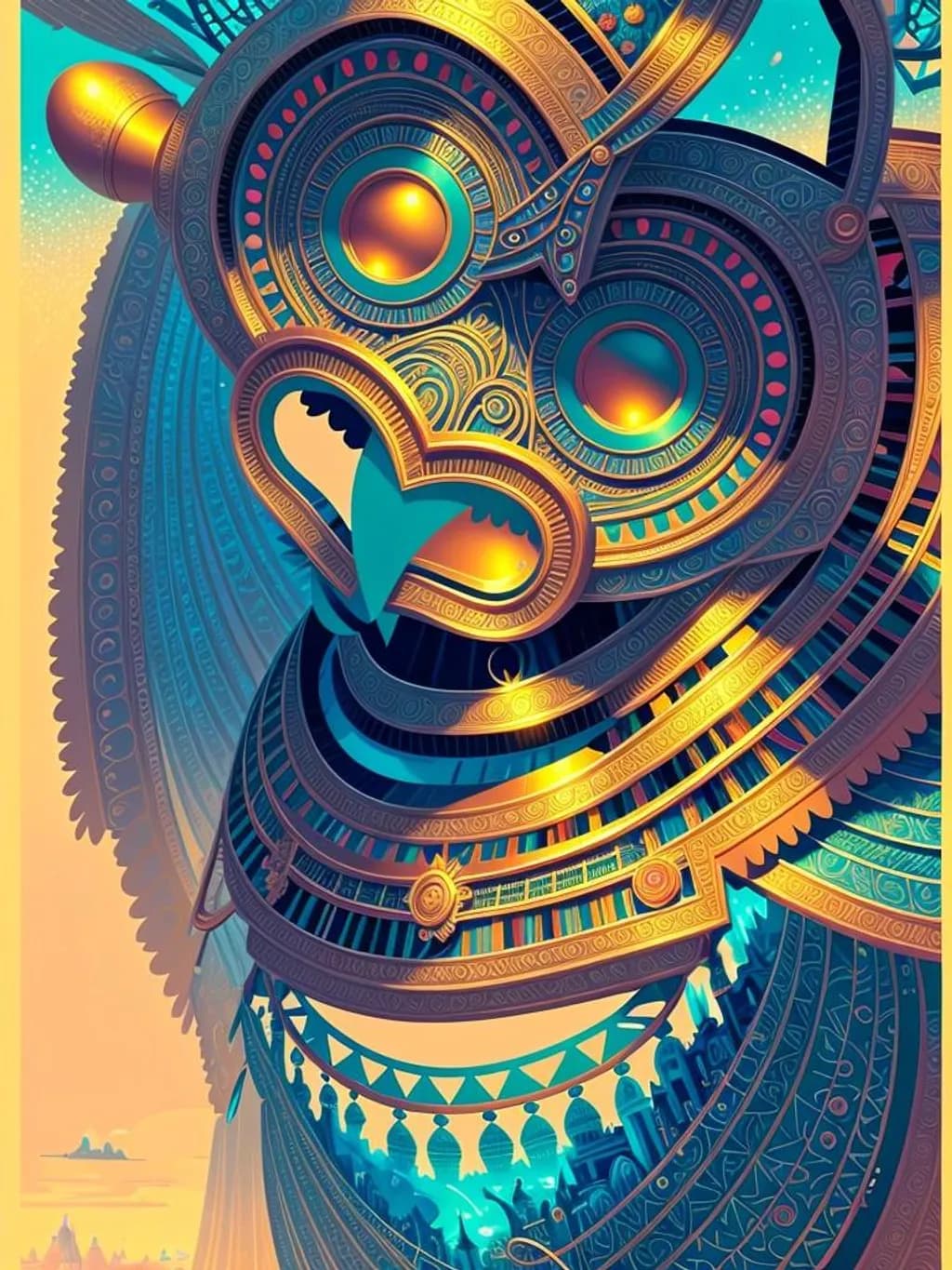 Golden Gear Guardian
