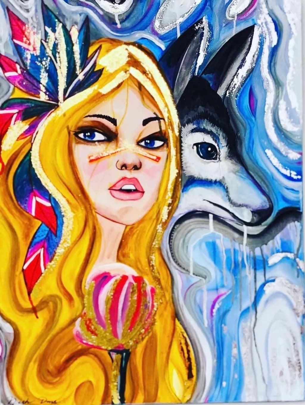Wolf Spirit Portrait