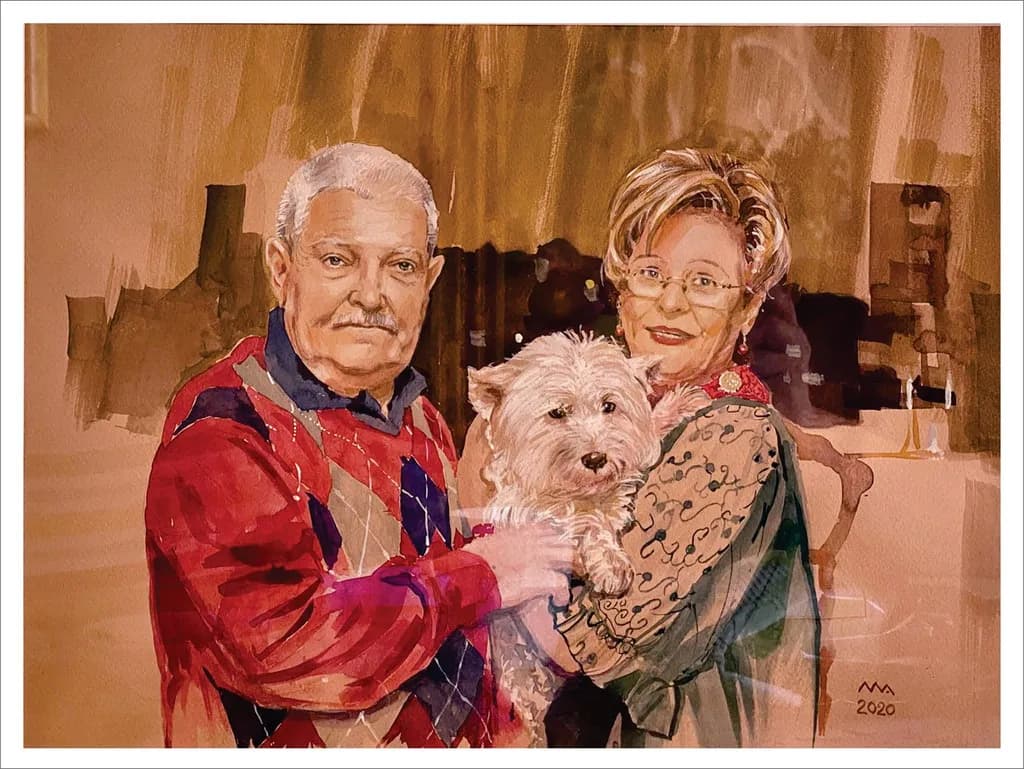 Family Portrait with Dog