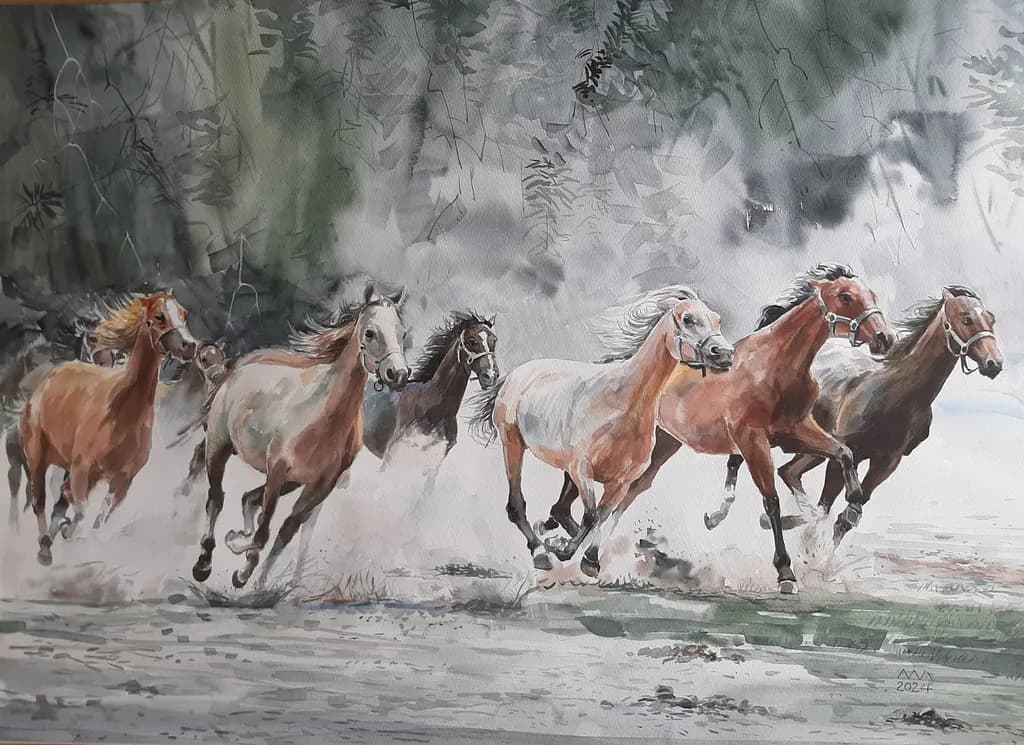 Gallop Through Mist