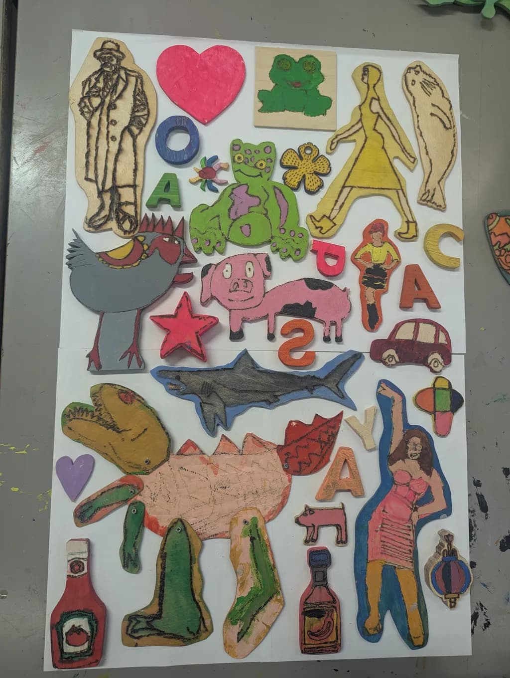 Playful Cutout Collage