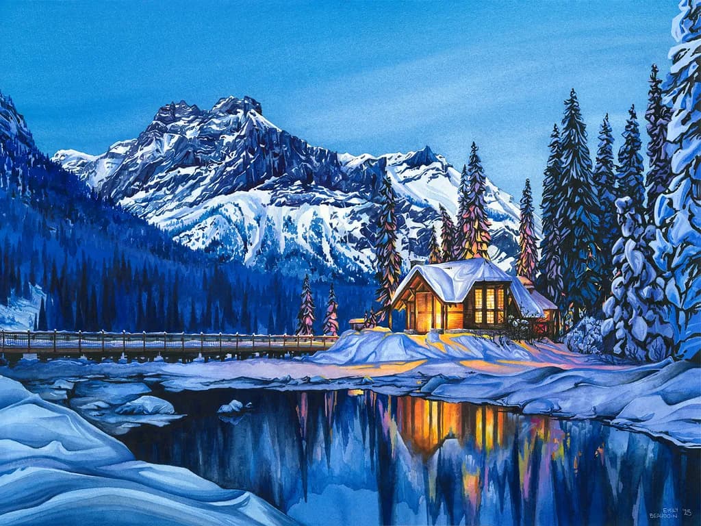 Evening at Emerald Lake