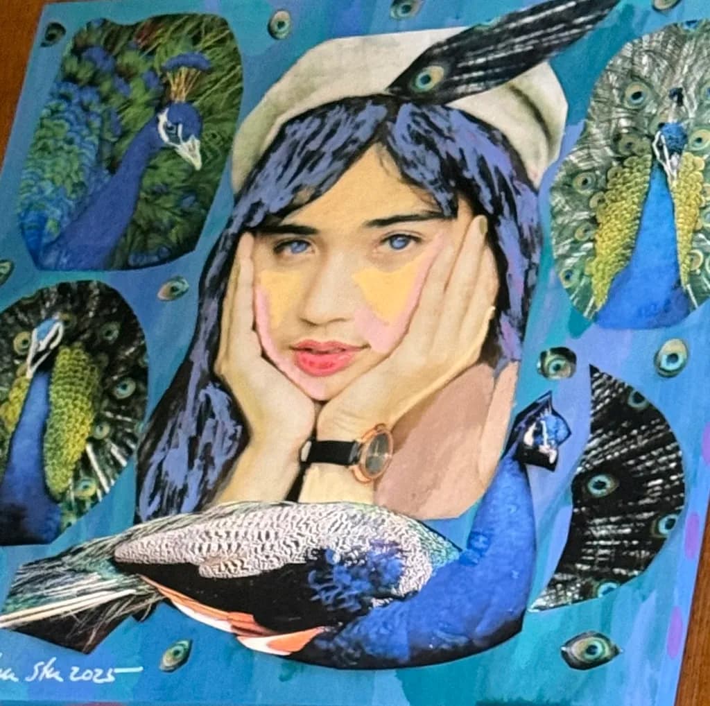 Peacock Portrait Fusion