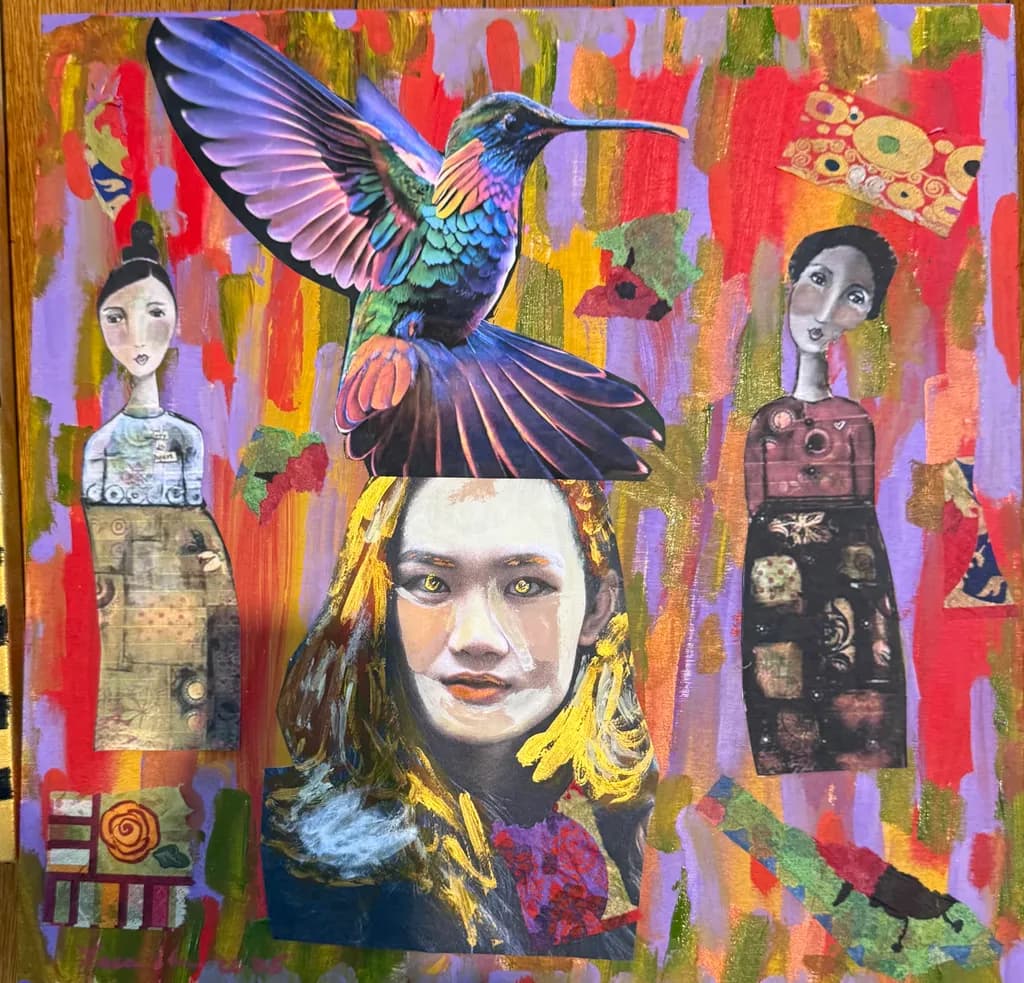 Hummingbird Crowned Portrait